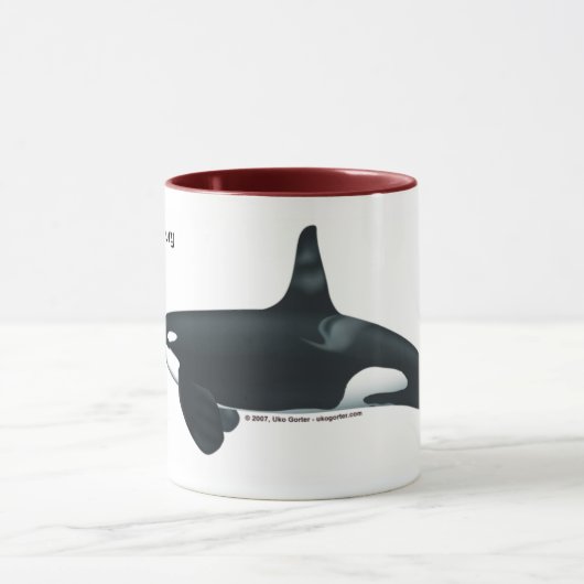Mok voor mannelijke Killer Whale Ringer (Midden)