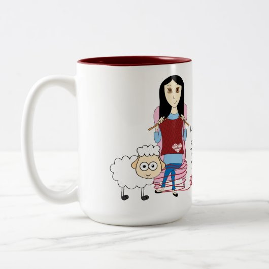 Mok voor meisjes en schapen (Links)