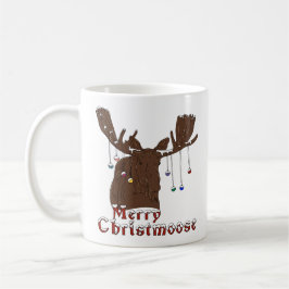 Mok voor Merry Kerstmis Moose Coffee