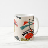 Mok voor middeleeuwse moderne atoomwaskoffie (Voorkant rechts)