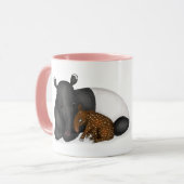 Mok voor moeder en baby tapir 'Best Mum ever' (Voorkant links)