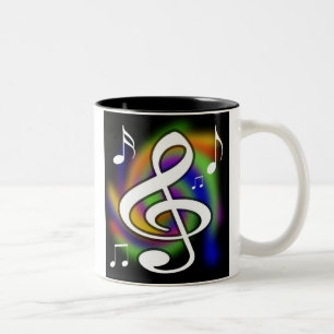 Mok voor muziekovers koffie