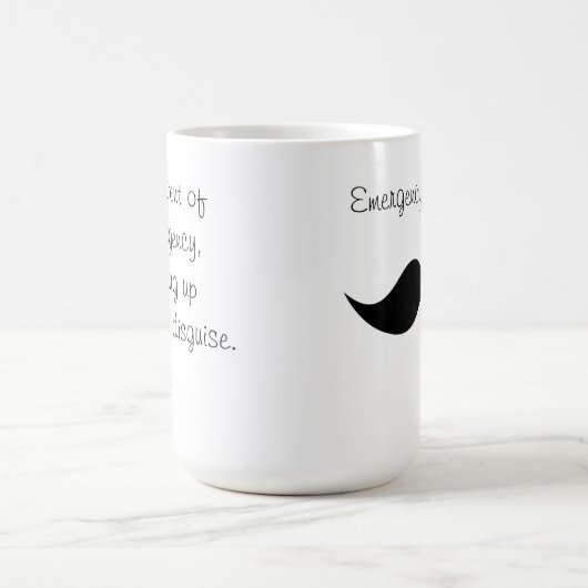 Mok voor noodhulp Mustache Cofee (Center)