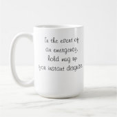 Mok voor noodhulp Mustache Cofee (Links)