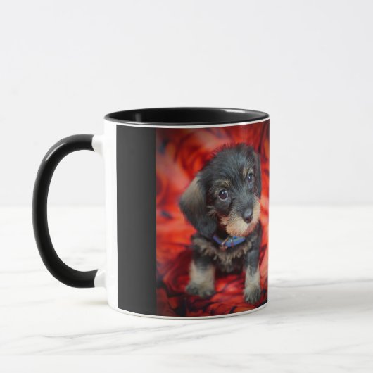 mok voor onbewerkte dachshund - puppy (Links)