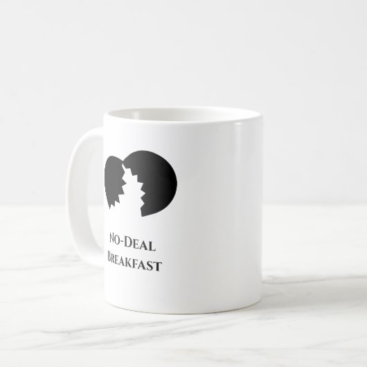 Mok voor onverkoopbare koffie zonder deals (Voorkant links)