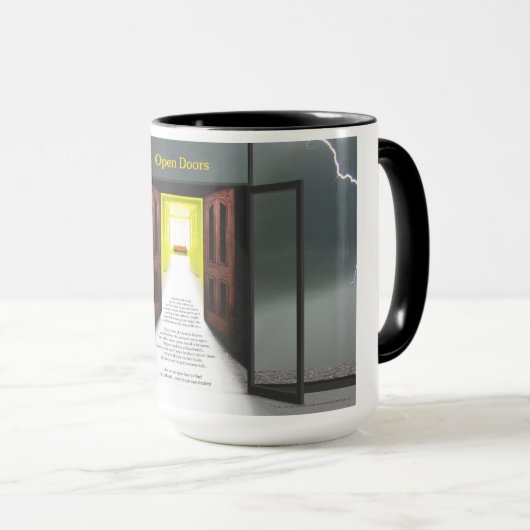 Mok voor open deuren (bliksem) (Voorkant rechts)