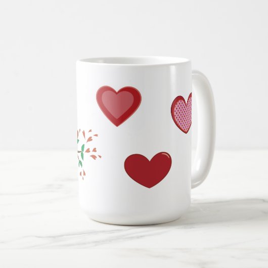 Mok voor Owl Couple Valentijnsdag (Voorkant rechts)