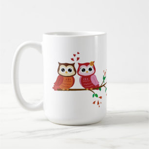 Mok voor Owl Couple Valentijnsdag