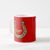 Mok voor paarden Karen & Kipper (Voorkant links)
