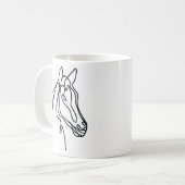 Mok voor paardenkunstkoffie (Voorkant links)