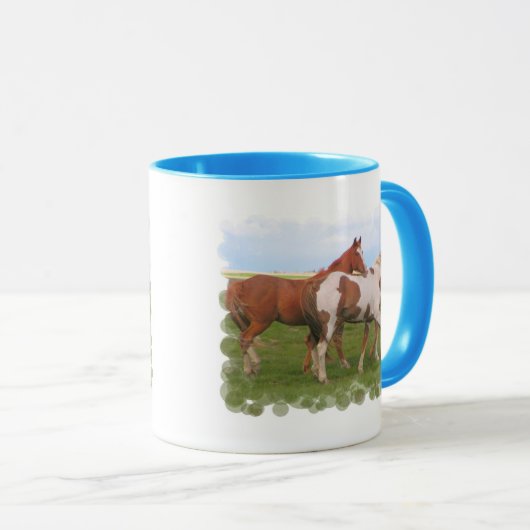 Mok voor paardenpaarkoffie (Voorkant rechts)