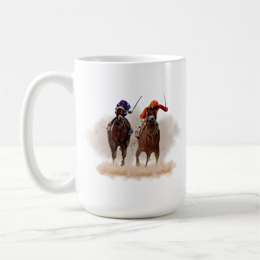 Mok voor paardenraces (Links)