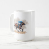 Mok voor paardenraces (Voorkant links)