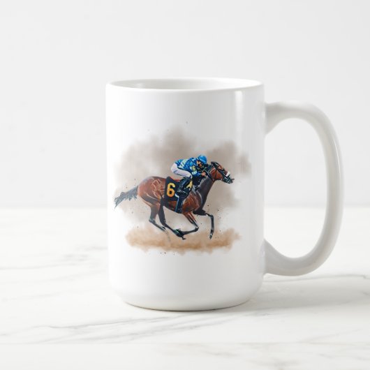 Mok voor paardenraces (Rechts)