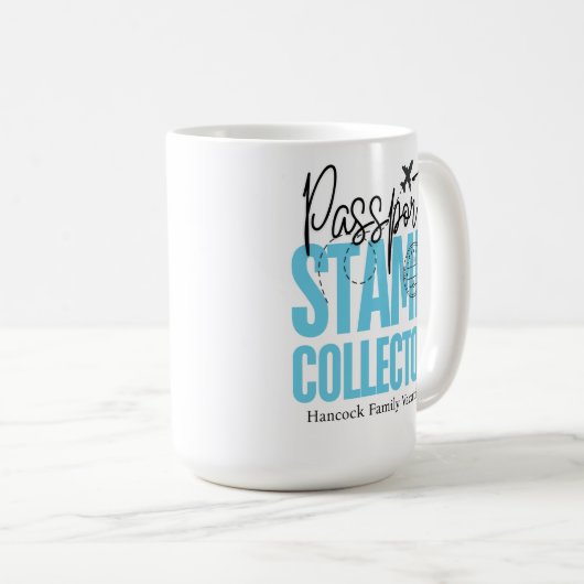Mok voor paspoortstempelverzamelaar (Voorkant rechts)