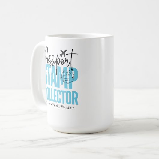 Mok voor paspoortstempelverzamelaar (Voorkant links)