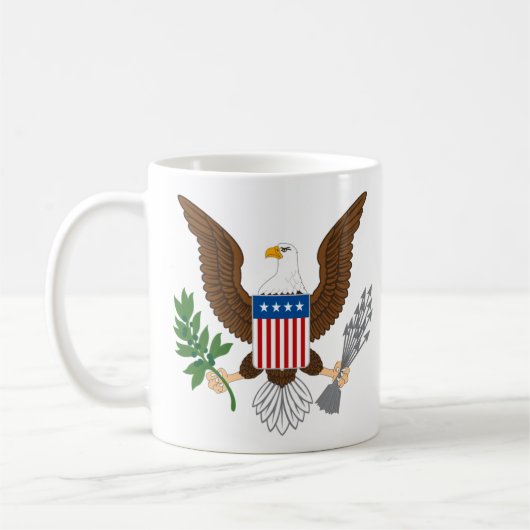 Mok voor patriottische Eagle Coffee (Links)