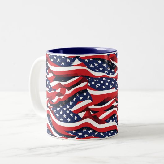 Mok voor patriottische koffie (Voorkant links)