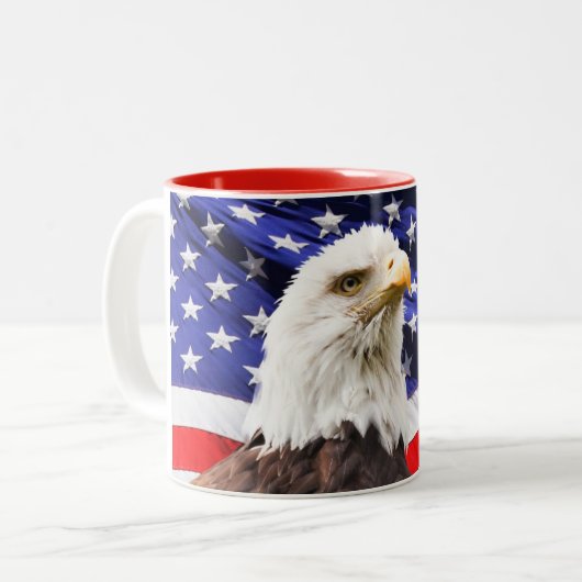 Mok voor patriottische koffie (Voorkant links)