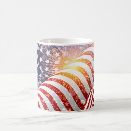 Mok voor patriottische vlagkoffie (Center)