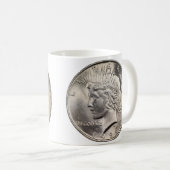 Mok voor 'Peace Dollar-koffie' (Voorkant rechts)