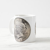 Mok voor 'Peace Dollar-koffie' (Voorkant links)