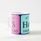 Mok voor periodieke tabelnamen (Voorkant links)