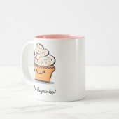 Mok voor persoonlijke cute cupcake (Voorkant links)