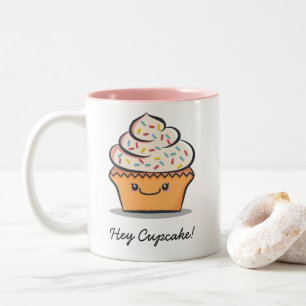 Mok voor persoonlijke cute cupcake