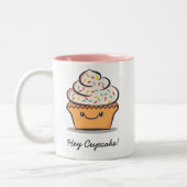 Mok voor persoonlijke cute cupcake (Links)