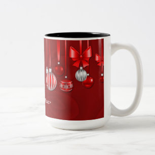 Mok voor persoonlijke kerstsieraden