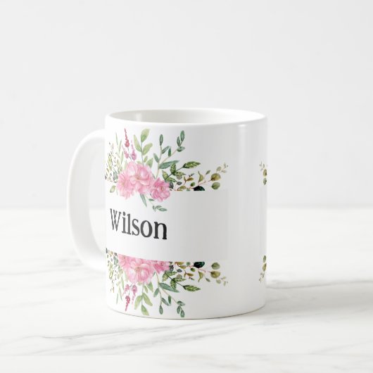 Mok voor persoonlijke naam | Aangepaste cadeaus vo (Voorkant links)