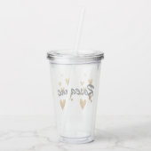 Mok voor persoonlijke naam acryl drinkbeker (Achterkant)