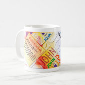 Mok voor persoonlijke naam John (Voorkant links)