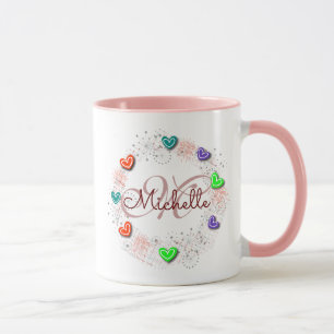 Mok voor persoonlijke naam monogram