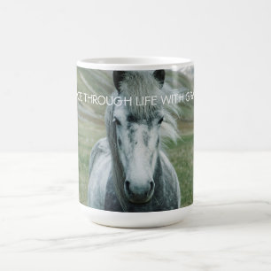 Mok voor persoonlijke paardenkoffie