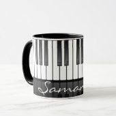 Mok voor Pianotoetsenbordontwerp (Voorkant links)