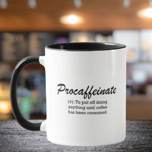 Mok voor procaffeinaat koffie
