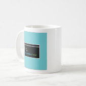 Mok voor programmamakers of coderingskoffie in ver (Voorkant links)