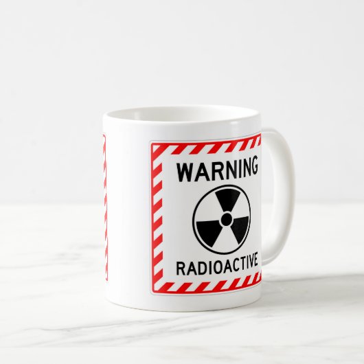 Mok voor RADIOACTIEF gebarentaal gebarentaal zeer (Voorkant rechts)