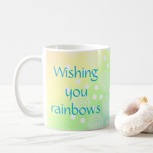 Mok voor regenbogen (Met donut)
