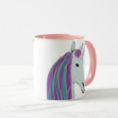 Mok voor regenboogpasta Unicorn Coffee (Voorkant rechts)