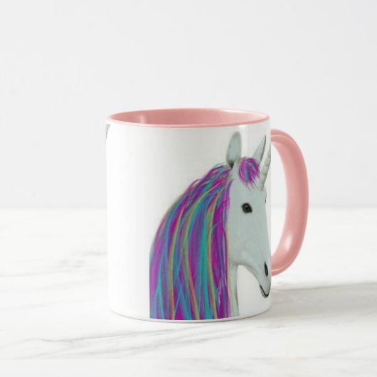 Mok voor regenboogpasta Unicorn Coffee (Voorkant rechts)