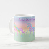 Mok voor regenboogpasta Unicorn Coffee (Voorkant links)