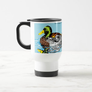 Mok voor reizen/kotsen, 15 oz. Eenden in een Pond