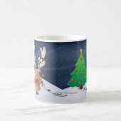 Mok voor rendieren met kerstverlichting (Center)