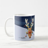 Mok voor rendieren met kerstverlichting (Links)