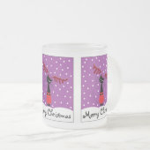 Mok voor rendierkat met kerst van glas (Voorkant rechts)