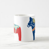 Mok voor rode en blauwe Dala Horse Coffee (Center)